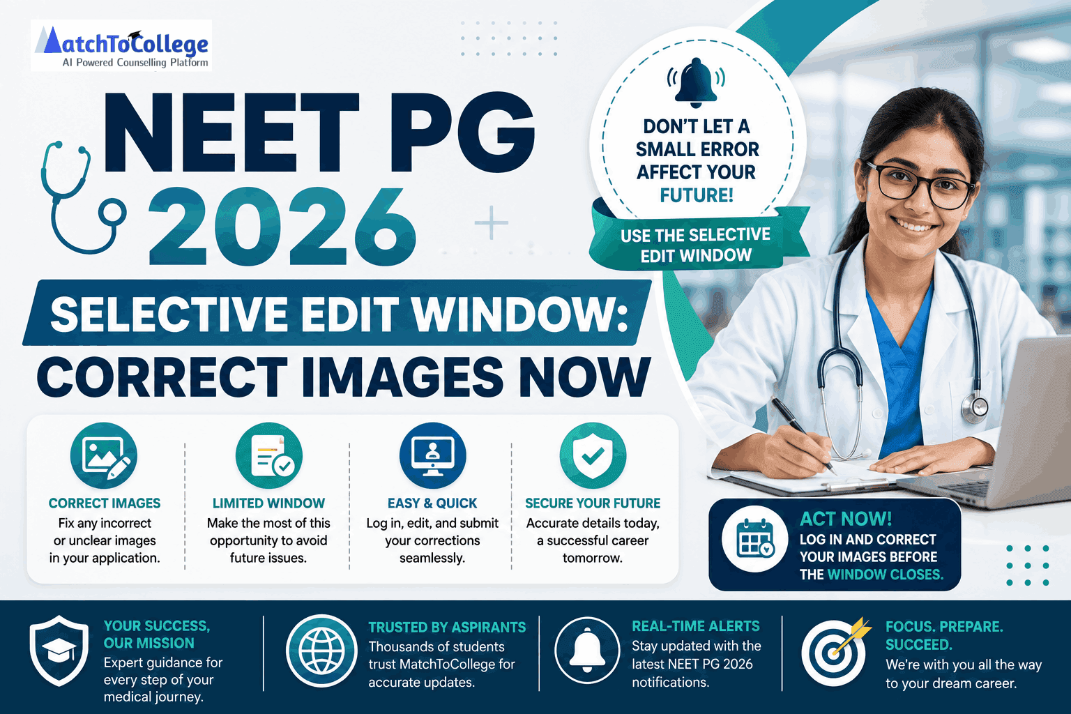 NEET PG 2026 Selective Edit Window: Correct Images Now
