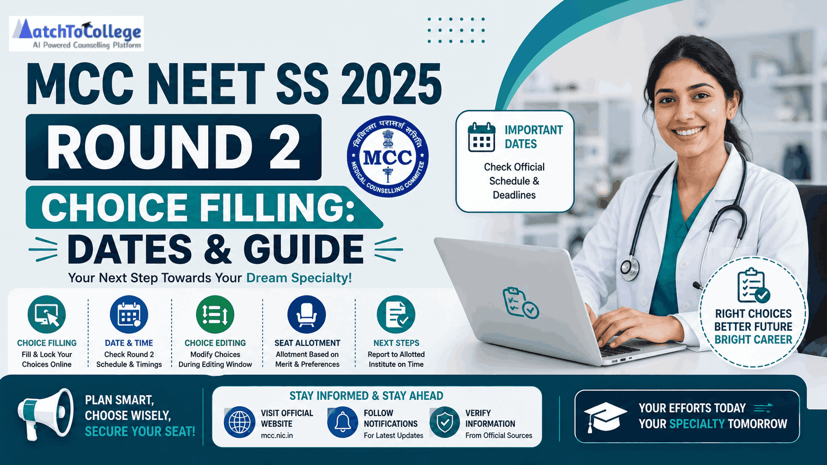 MCC NEET SS 2025 Round 2 Choice Filling: Dates & Guide
