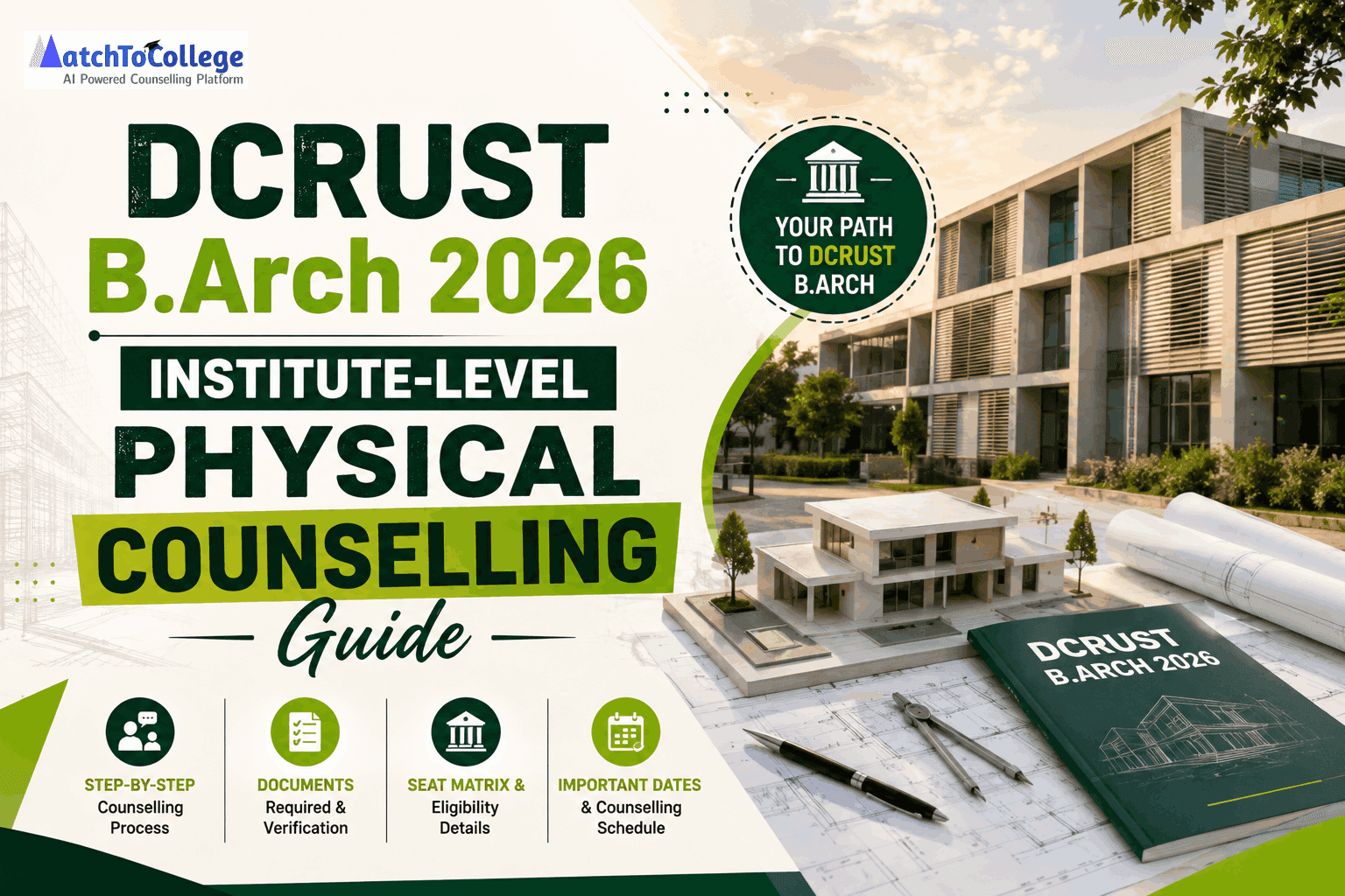 DCRUST B.Arch 2026 Institute-Level Physical Counselling Guide