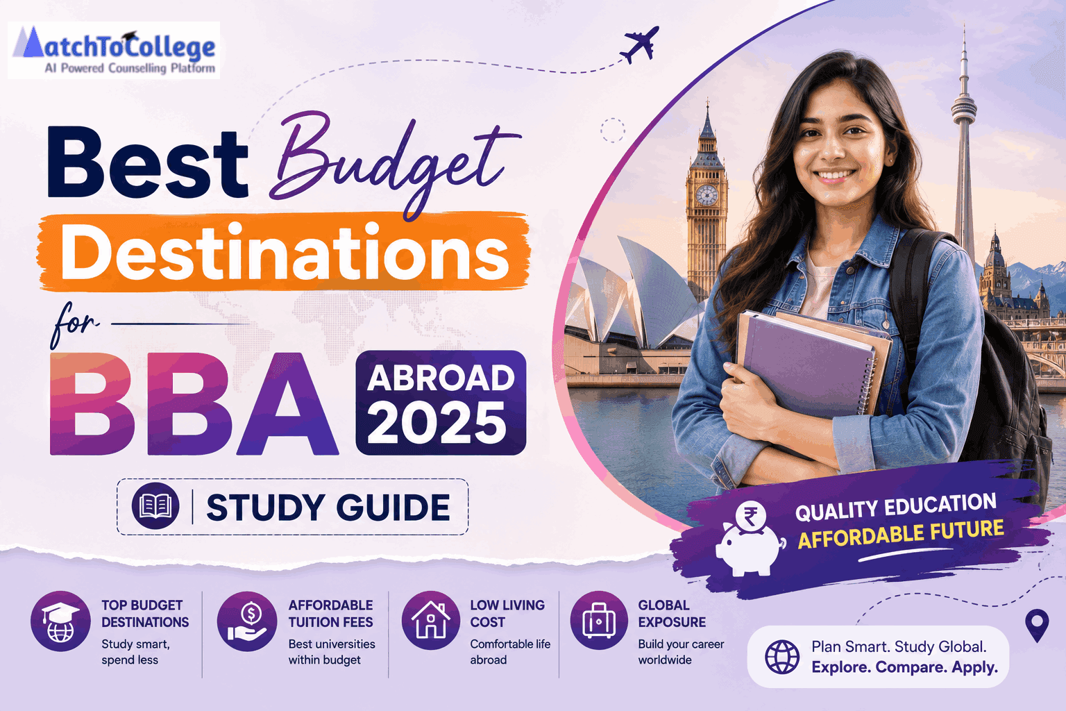 Best Budget Destinations for BBA Abroad 2026 | Study Guide