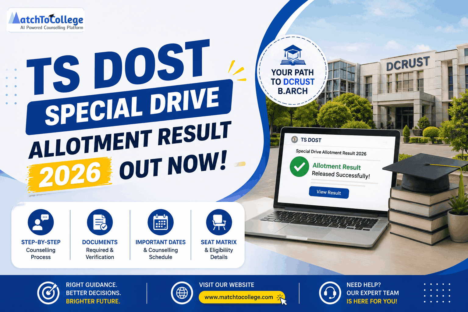 TS DOST Special Drive Allotment Result 2026 Out Now
