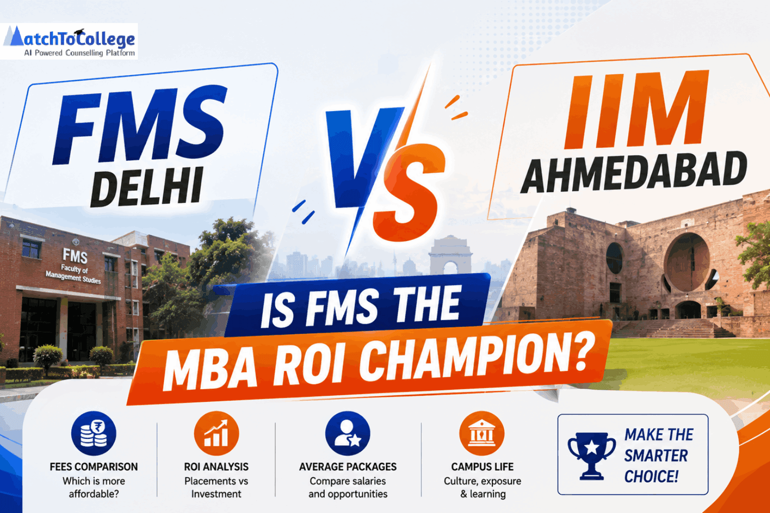 FMS Delhi vs IIM Ahmedabad: Is FMS the MBA ROI Champion?