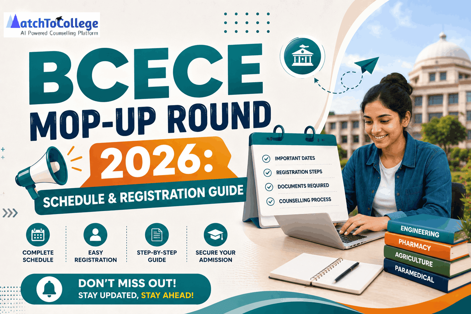 BCECE Mop-Up Round 2026: Schedule & Registration Guide