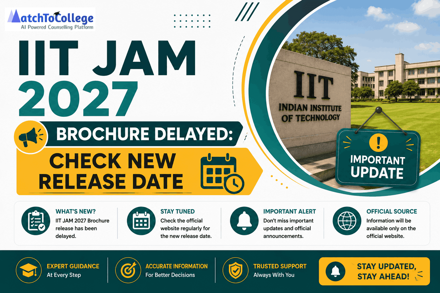 IIT JAM 2027 Brochure Delayed: Check New Release Date
