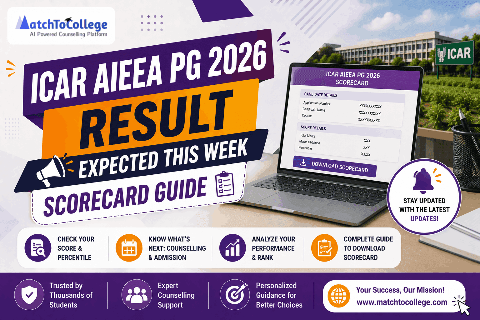 ICAR AIEEA PG 2026 Result Expected This Week: Scorecard Guide