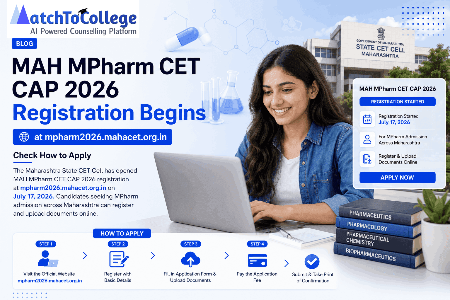 MAH MPharm CET CAP 2026 Registration Begins: Apply Now!
