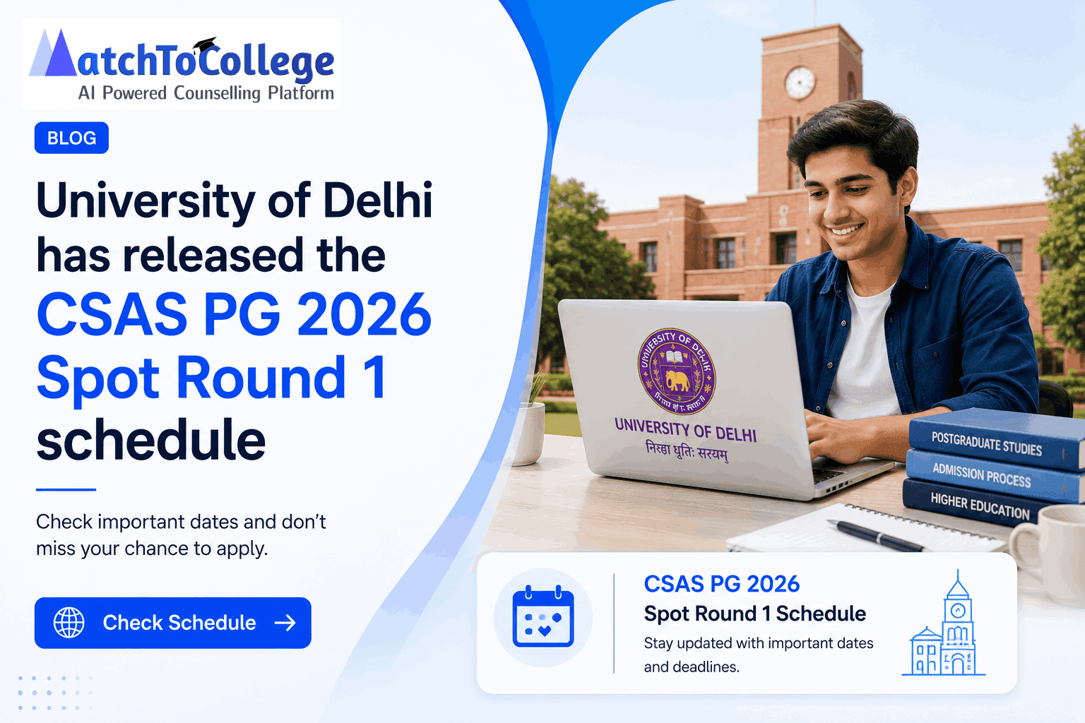 DU CSAS PG 2026 Spot Round 1 OUT: Your Last Admission Chance!