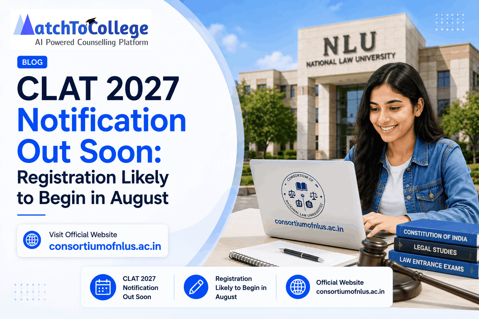 CLAT 2027 Notification Soon: Registration Expected August!