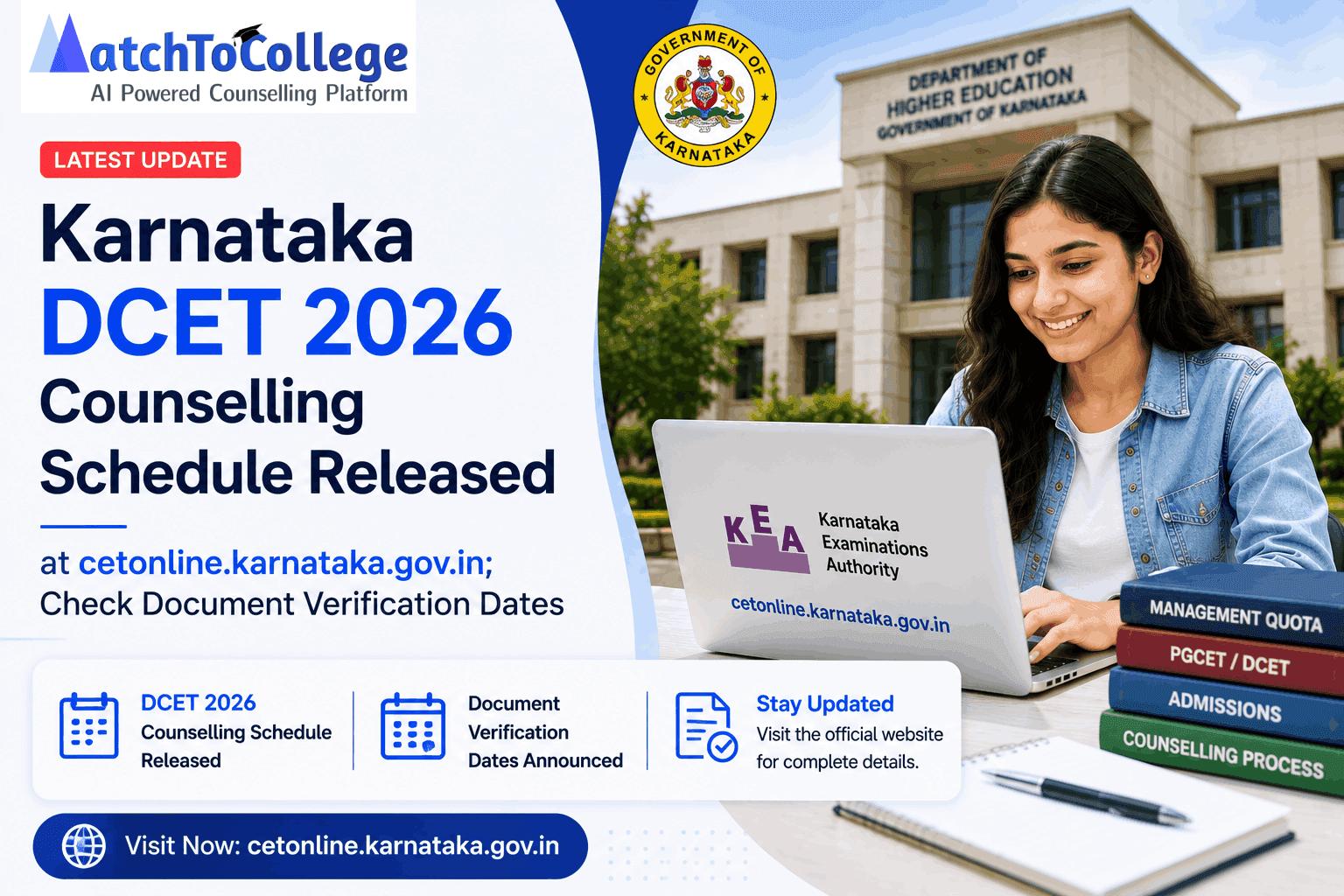DCET 2026 Counselling Schedule OUT! Verify & Apply Now