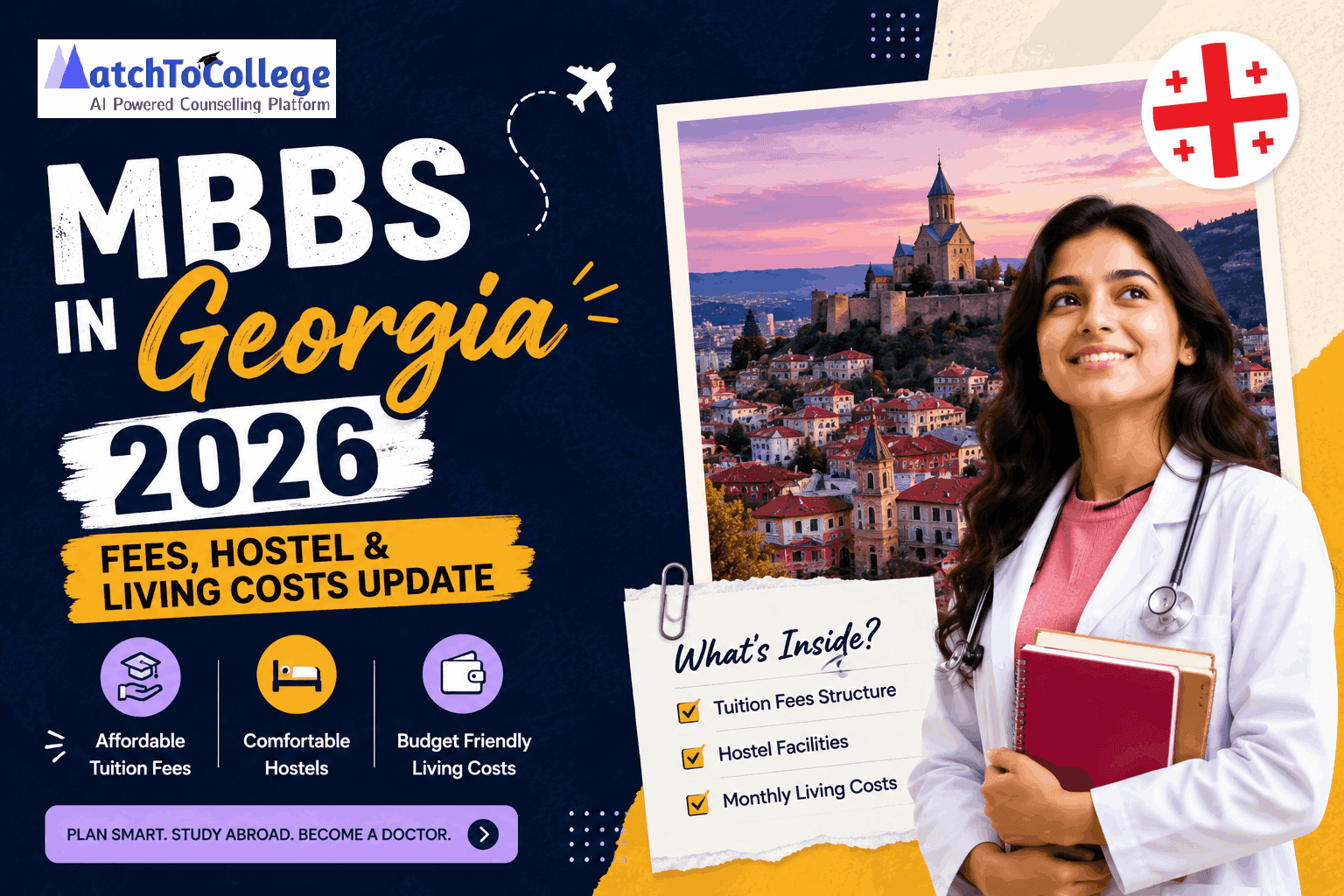 MBBS in Georgia 2026: Fees, Hostel & Living Costs Update
