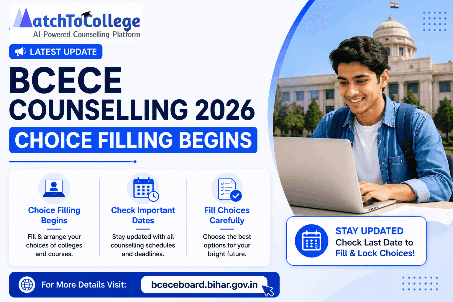 BCECE 2026 Choice Filling LIVE: Lock Your Seats Now!