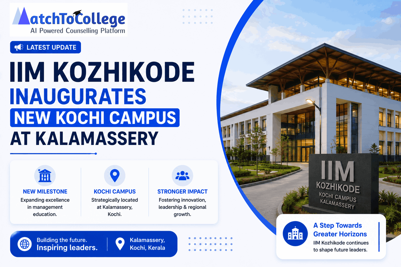 IIM Kozhikode Opens New Kochi Campus: 2026 Admissions Alert