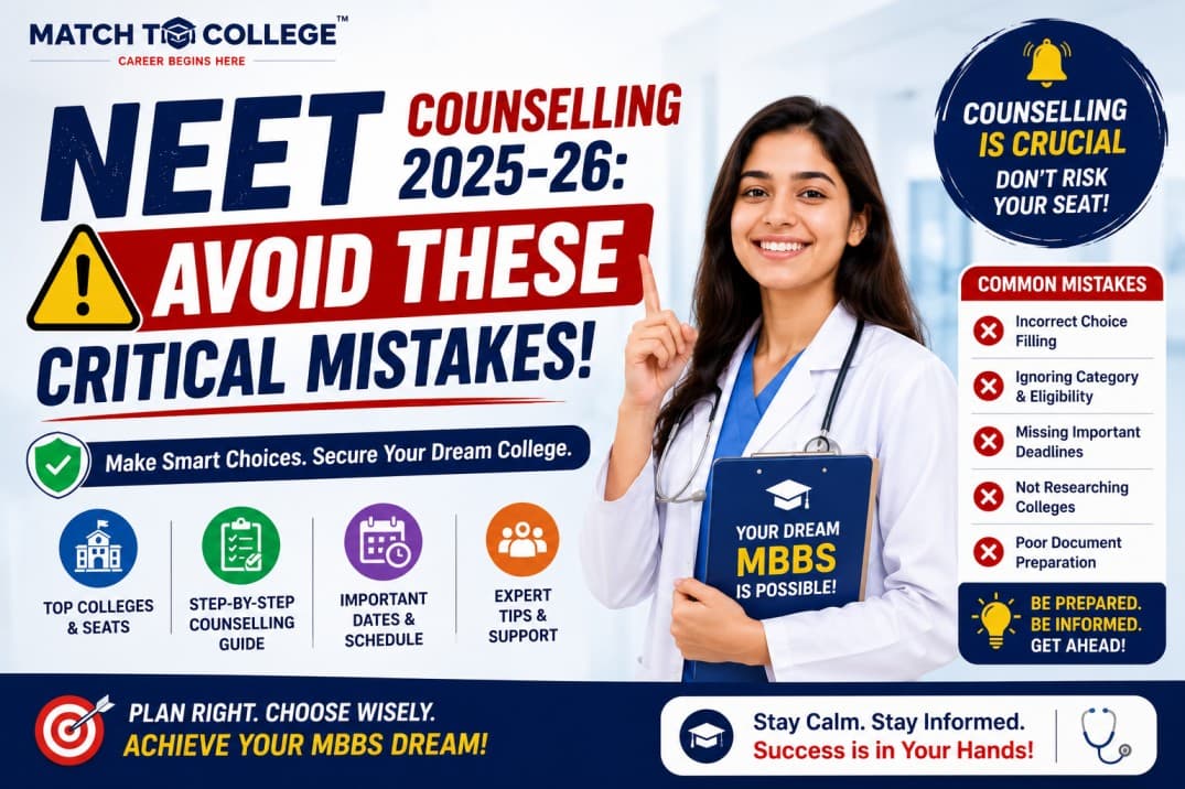 NEET Counselling 2025-26: Avoid These Critical Mistakes!