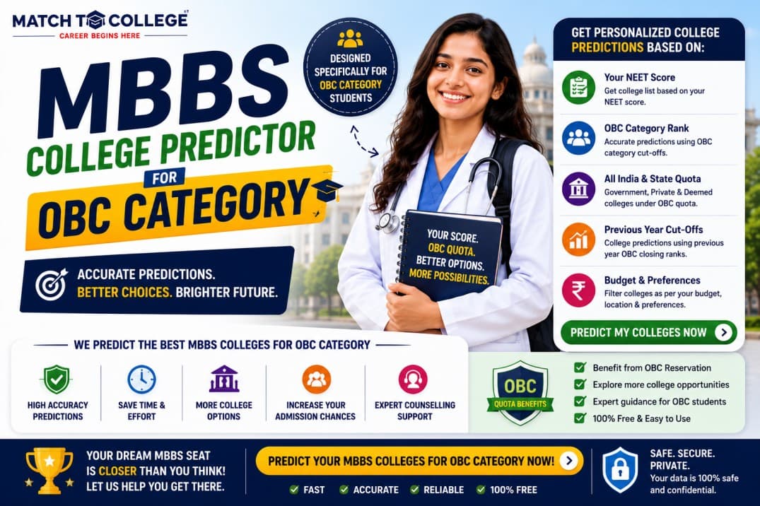 NEET 2025-26: Urgent OBC MBBS College Prediction & Updates