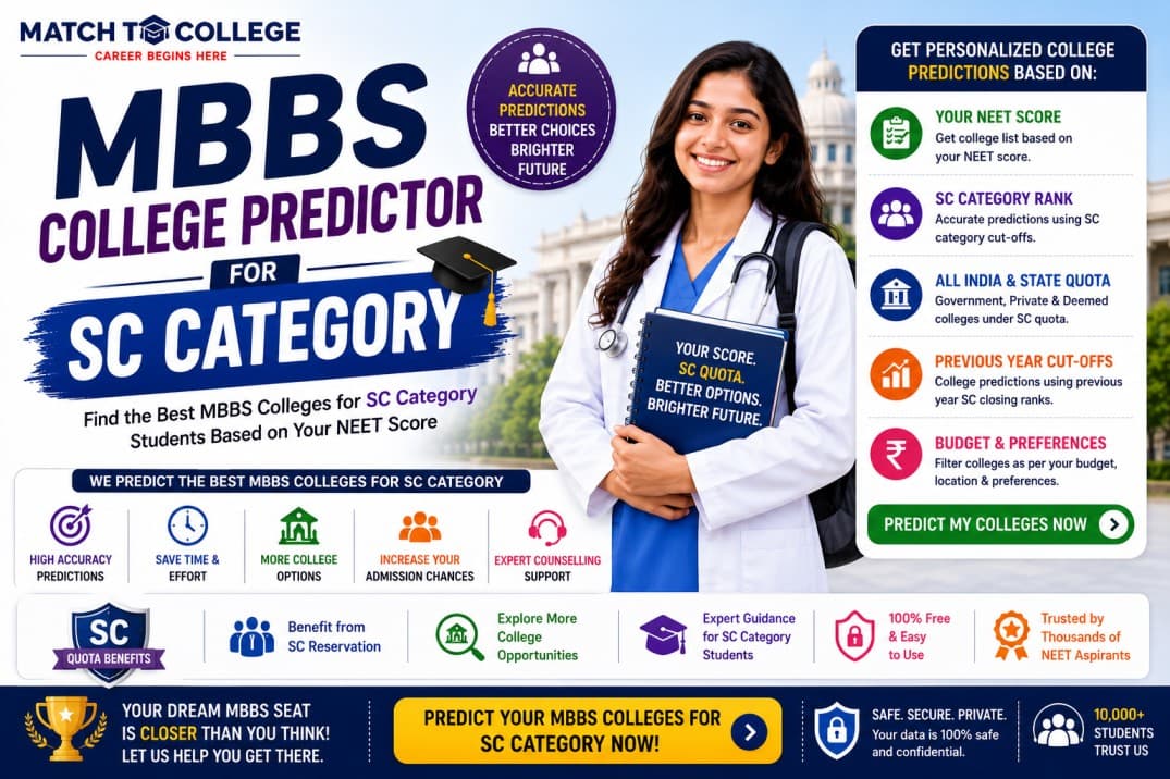 NEET 2025-26: SC Category MBBS College Predictor Updates!