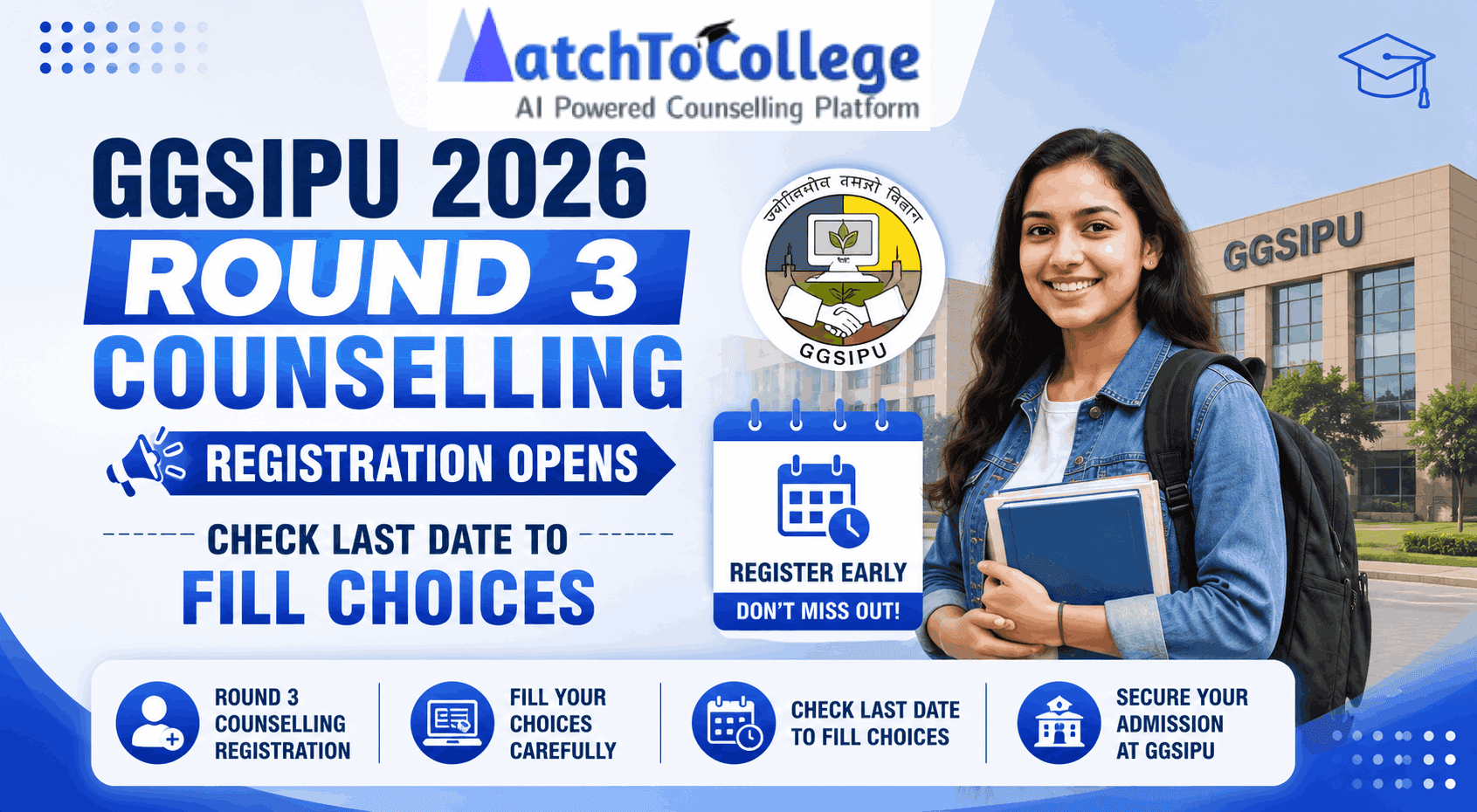 GGSIPU 2026 Round 3 Counselling Opens: Last Date Soon!