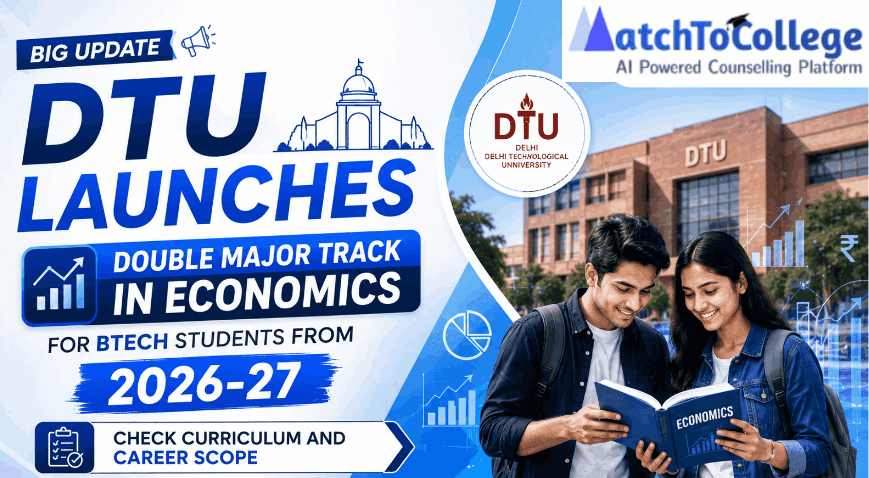 DTU Launches BTech Economics Double Major 2026-27