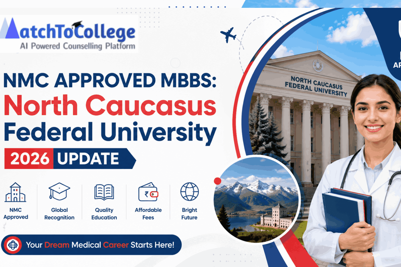 NMC Approved MBBS: North Caucasus Federal University 2026 Update