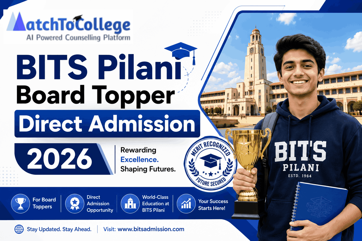 BITS Pilani Board Topper Direct Admission 2026: Iteration 1 Out!