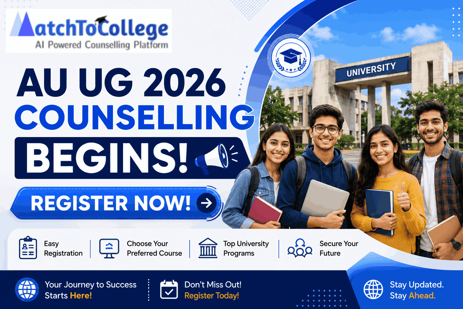 AU UG 2026 Counselling Begins: Register Now!