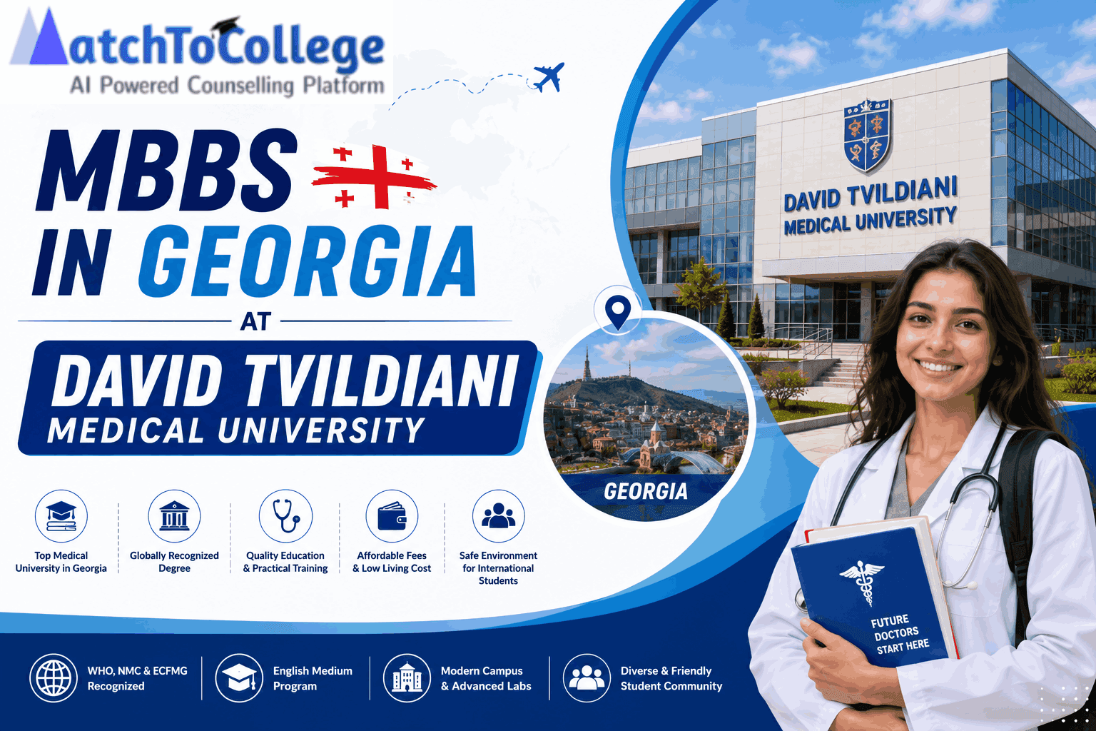 MBBS in Georgia 2026-27: David Tvildiani Medical University Guide