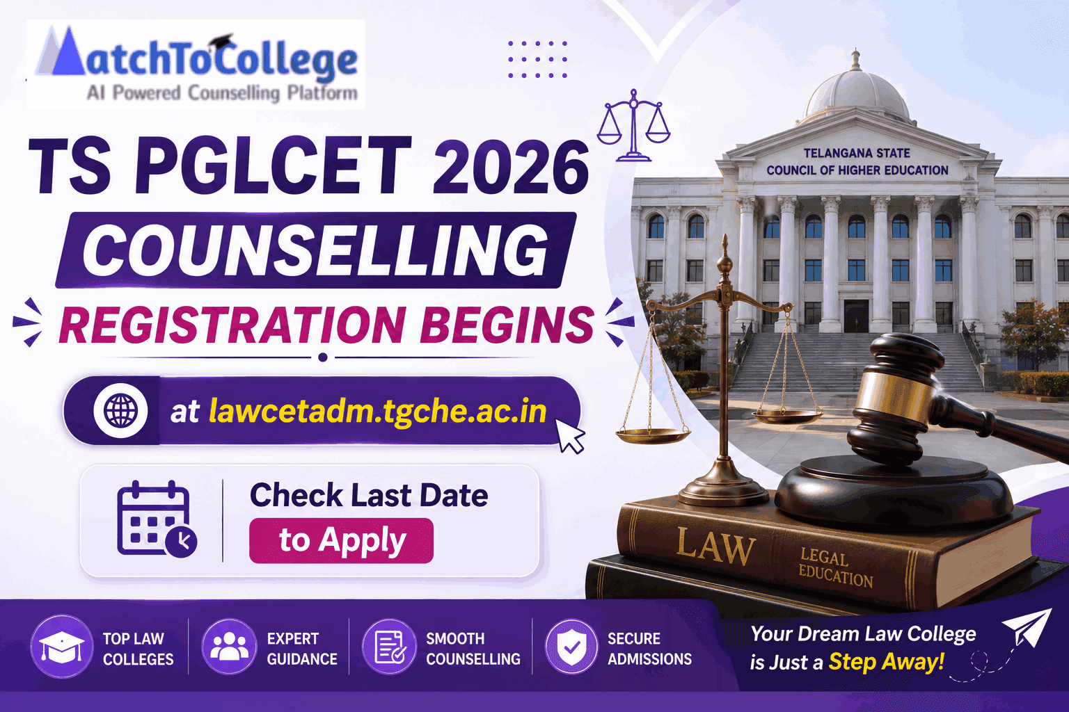 TS PGLCET 2026 Counselling: Register Now! Last Date & Guide