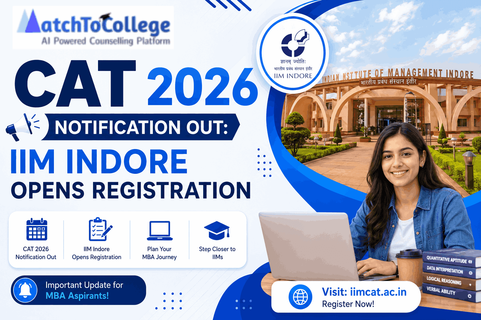 CAT 2026 Notification Out: IIM Indore Opens Registration
