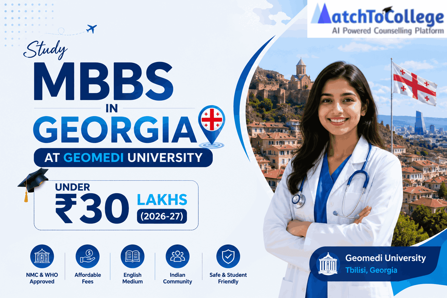 Study MBBS in Georgia at Geomedi Under ₹30 Lakhs (2026-27)
