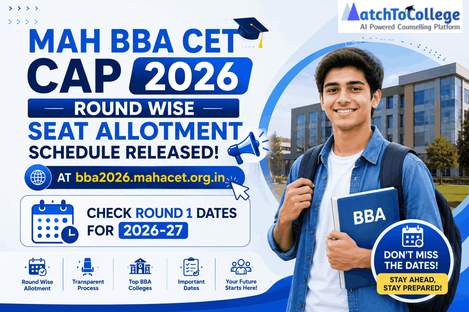 MAH BBA CET CAP 2026: Round 1 Allotment Schedule Out!