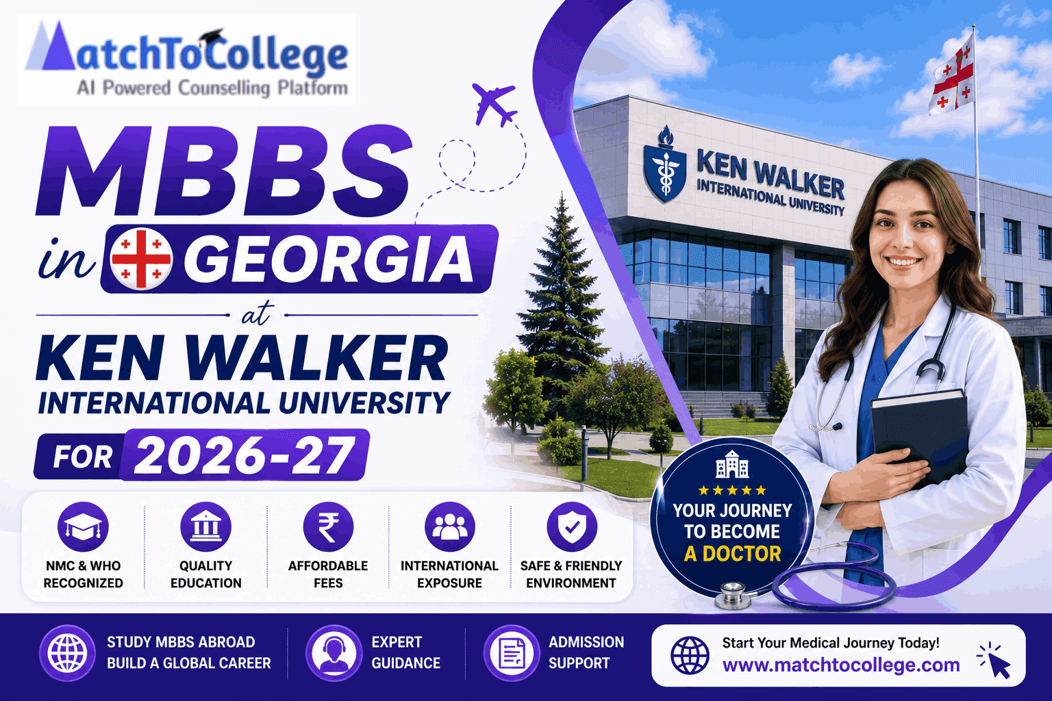 MBBS in Georgia at Ken Walker University 2026-27: Your Guide