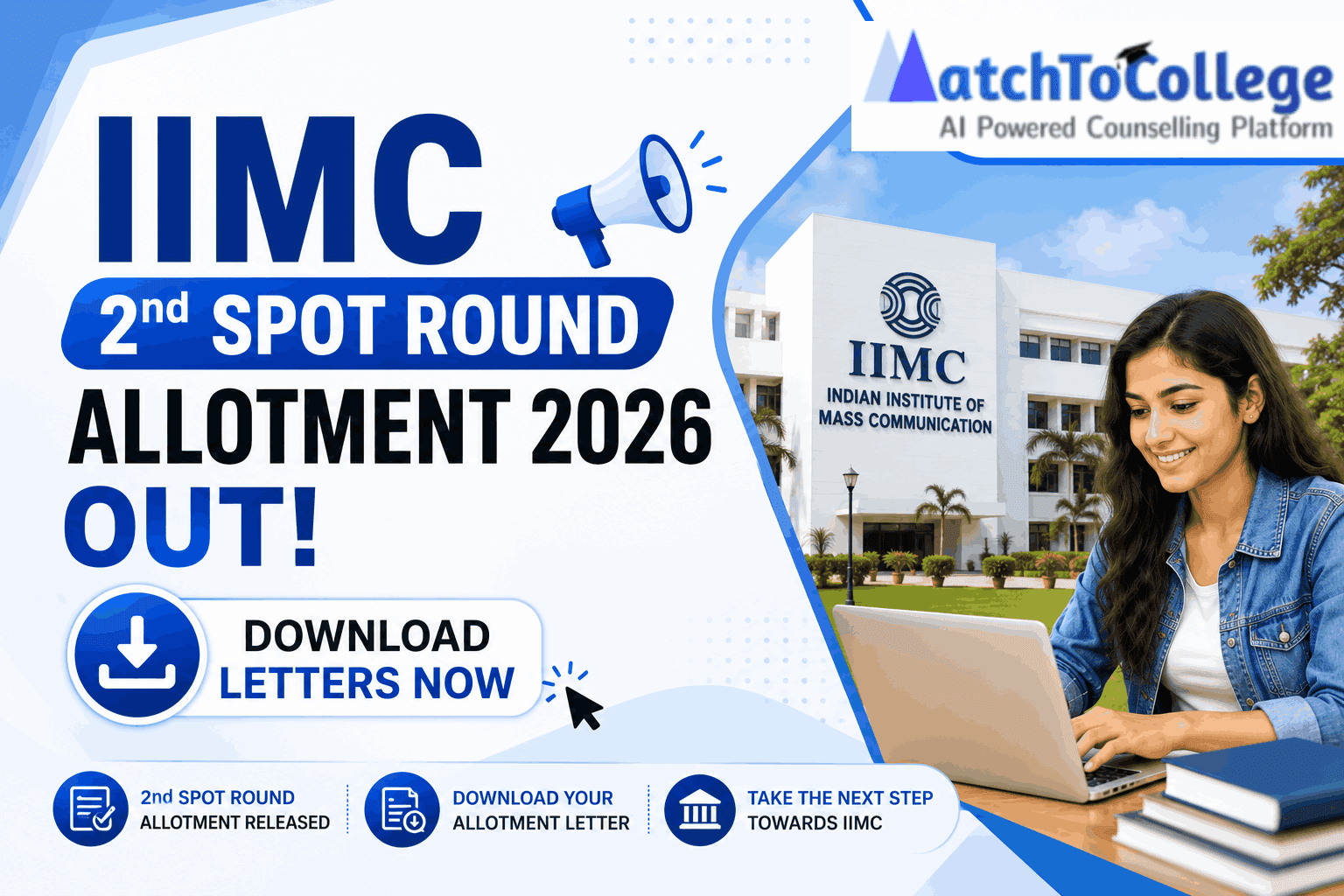 IIMC 2nd SPOT Round Allotment 2026 Out: Download Letters Now