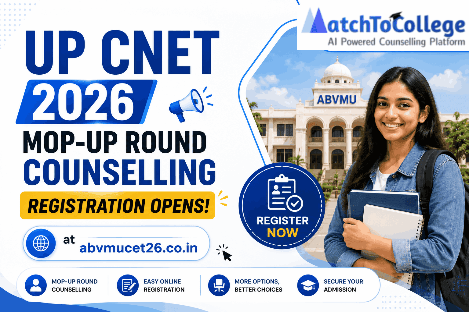UP CNET 2026 Mop-Up: Registration Open! Last Date to Apply