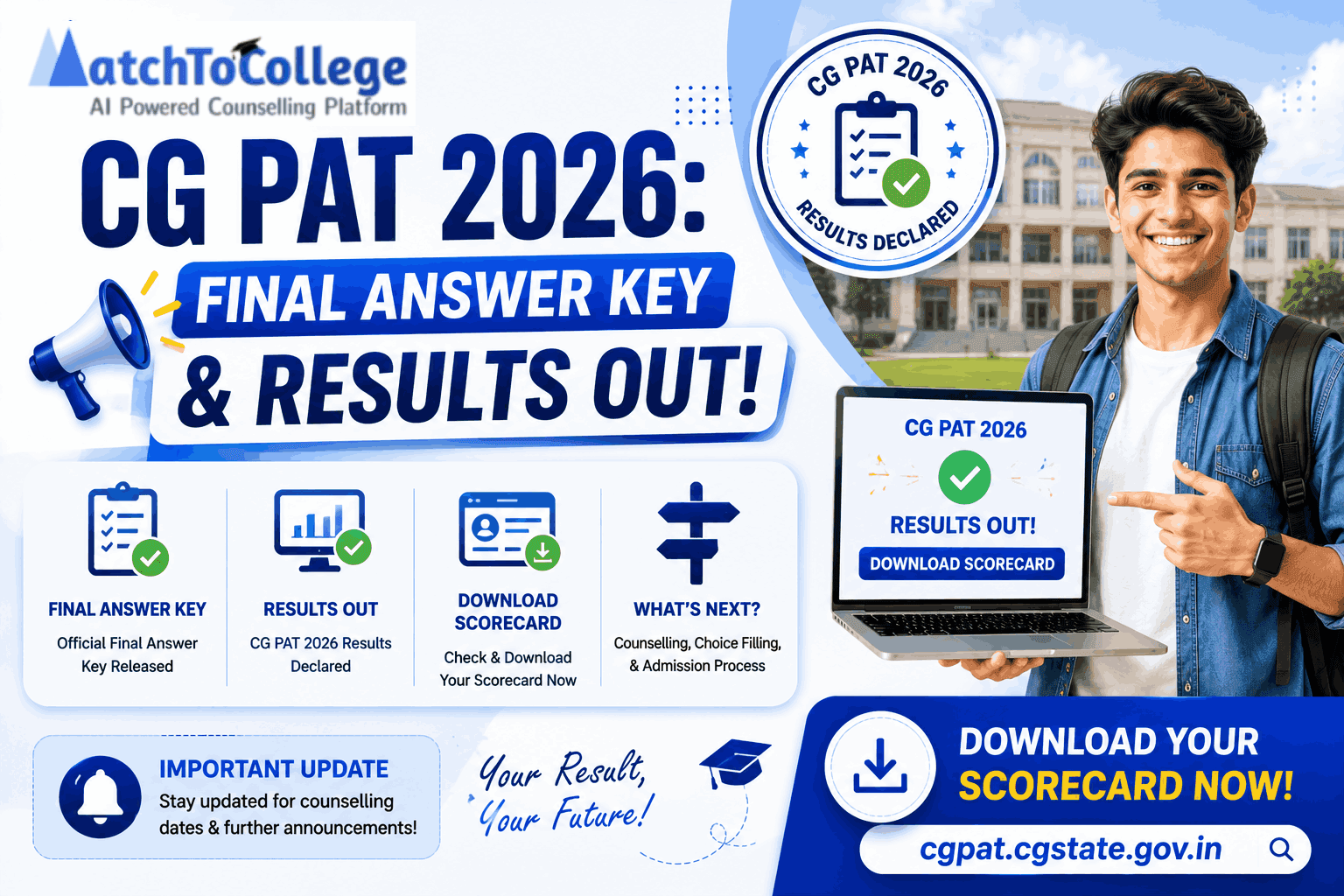 CG PAT 2026: Final Answer Key & Results Out! Download Scorecard