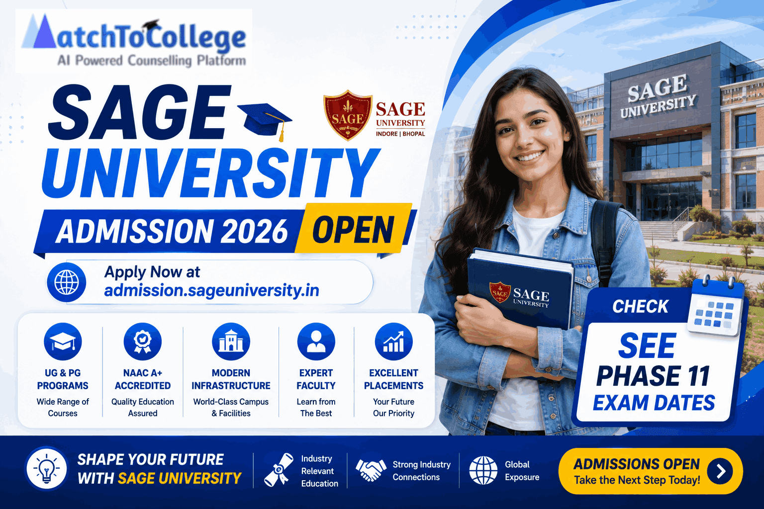 SAGE University Admission 2026 Open: SEE Phase 11 Dates!