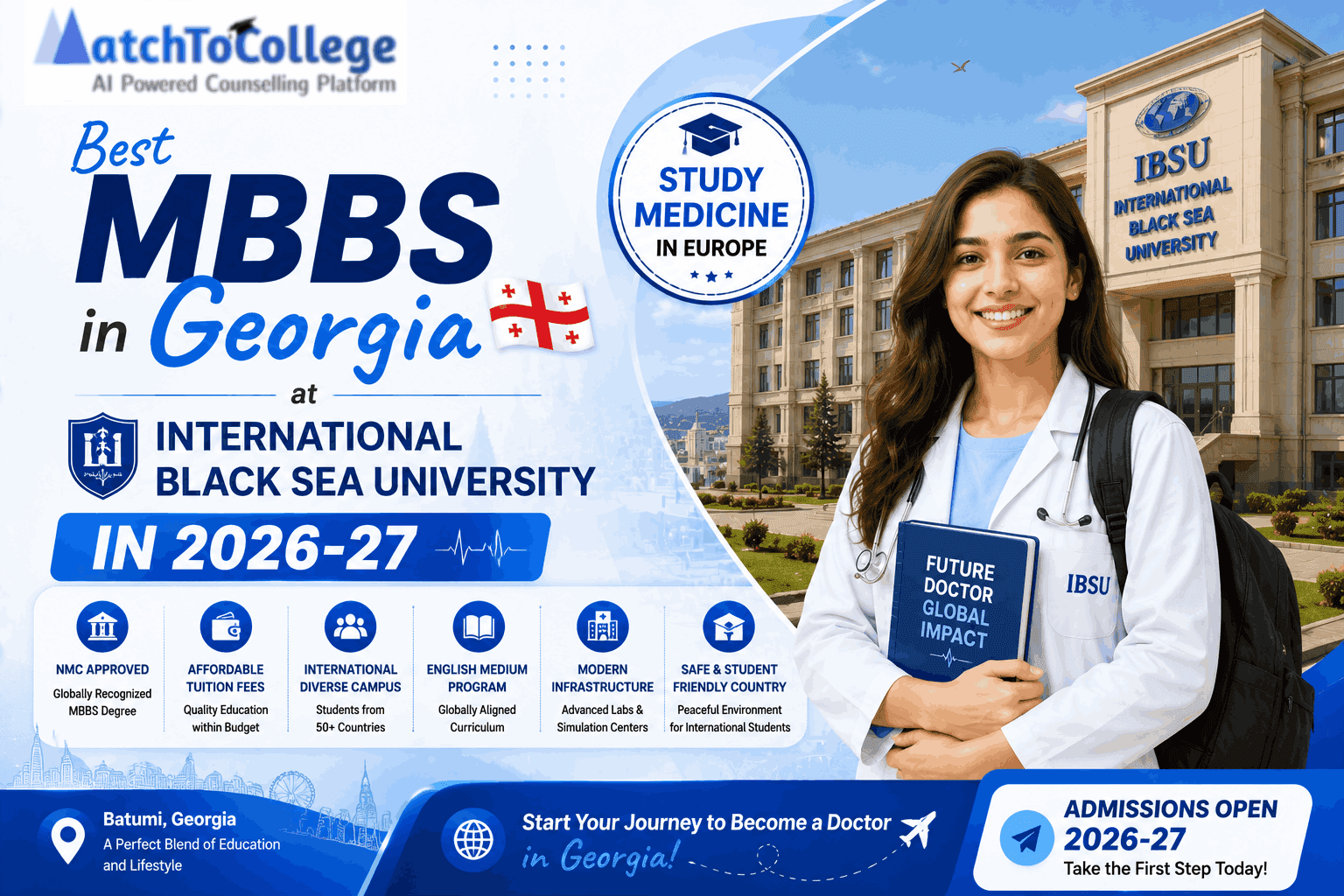 MBBS in Georgia: IBSU 2026-27 | Your NEET Guide