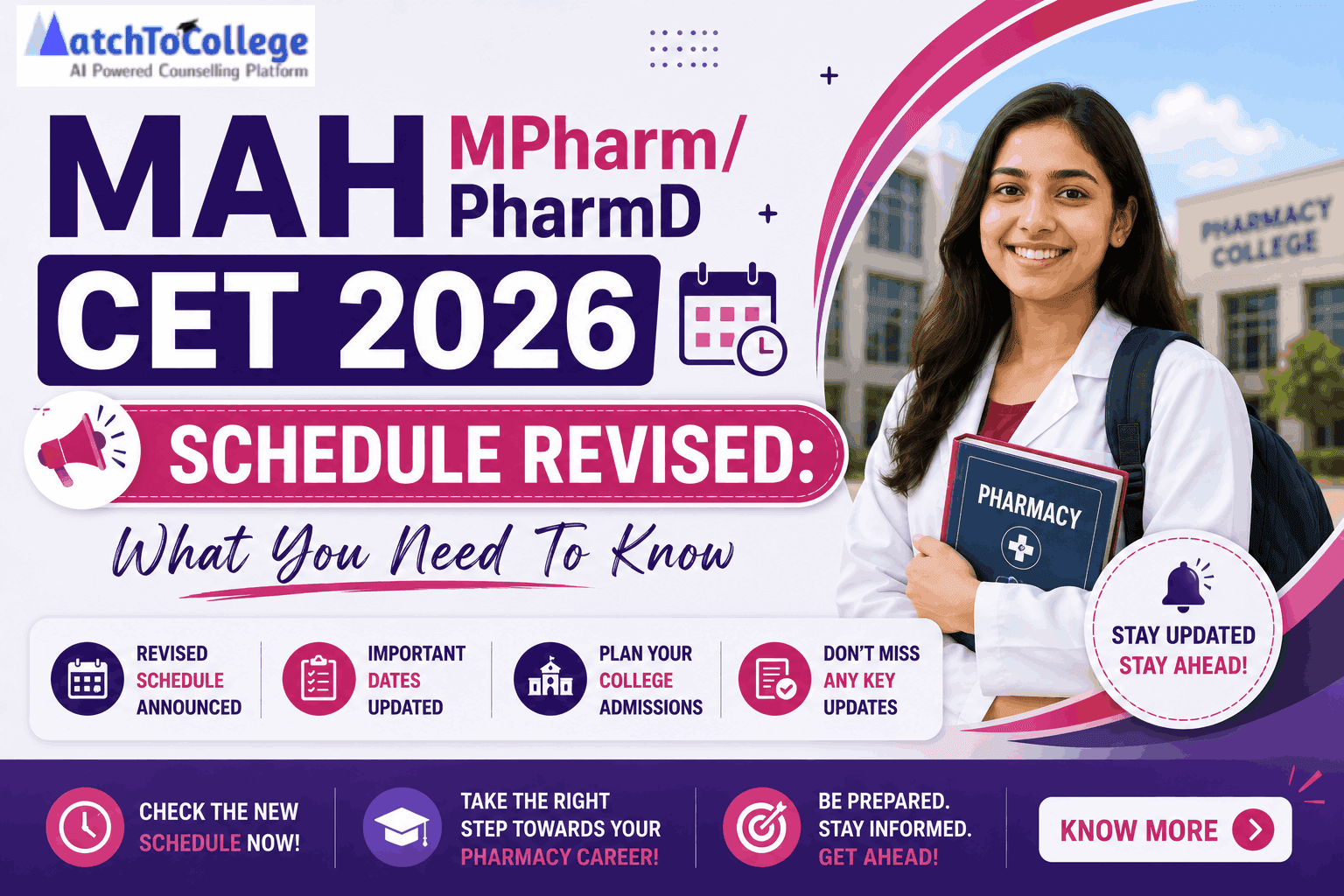 MAH MPharm/PharmD CET 2026 Schedule Revised: What You Need To Know