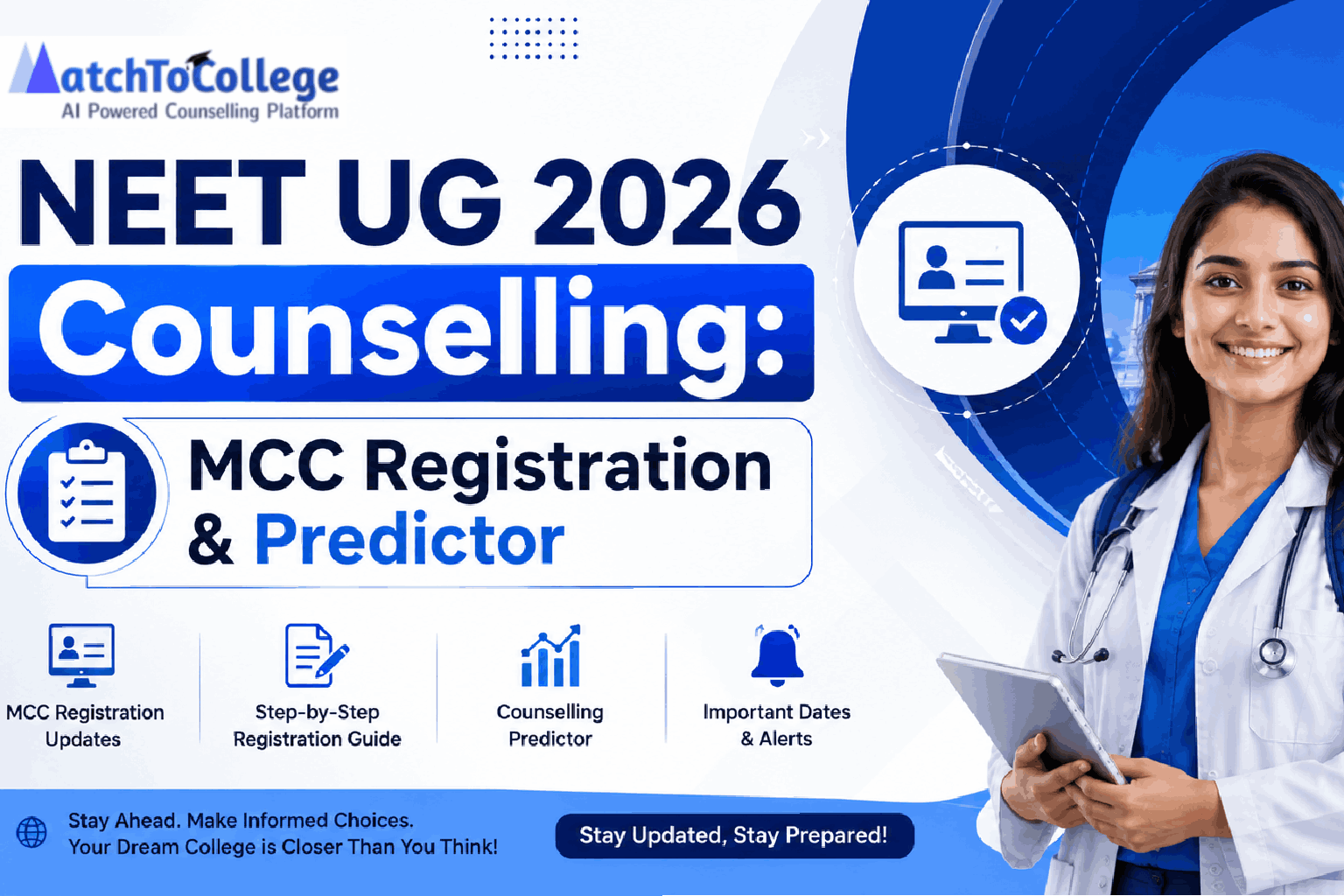 NEET UG 2026 Counselling: MCC Registration & Predictor