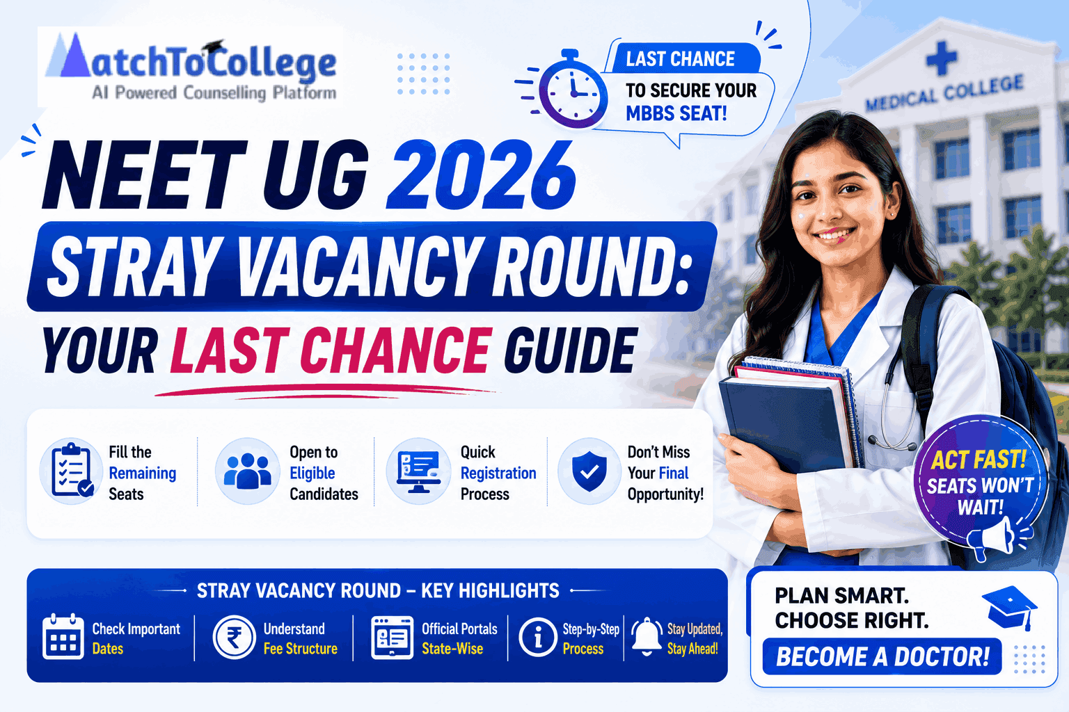 NEET UG 2026 Stray Vacancy Round: Your Last Chance Guide