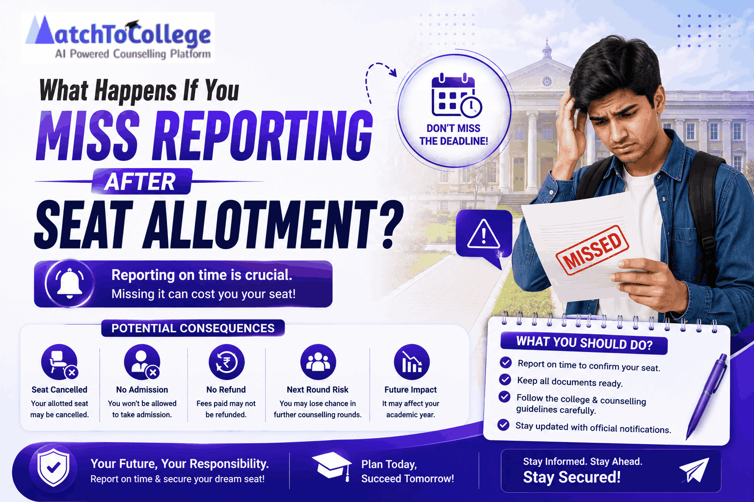 Missed Seat Allotment Reporting? Your Next Steps!