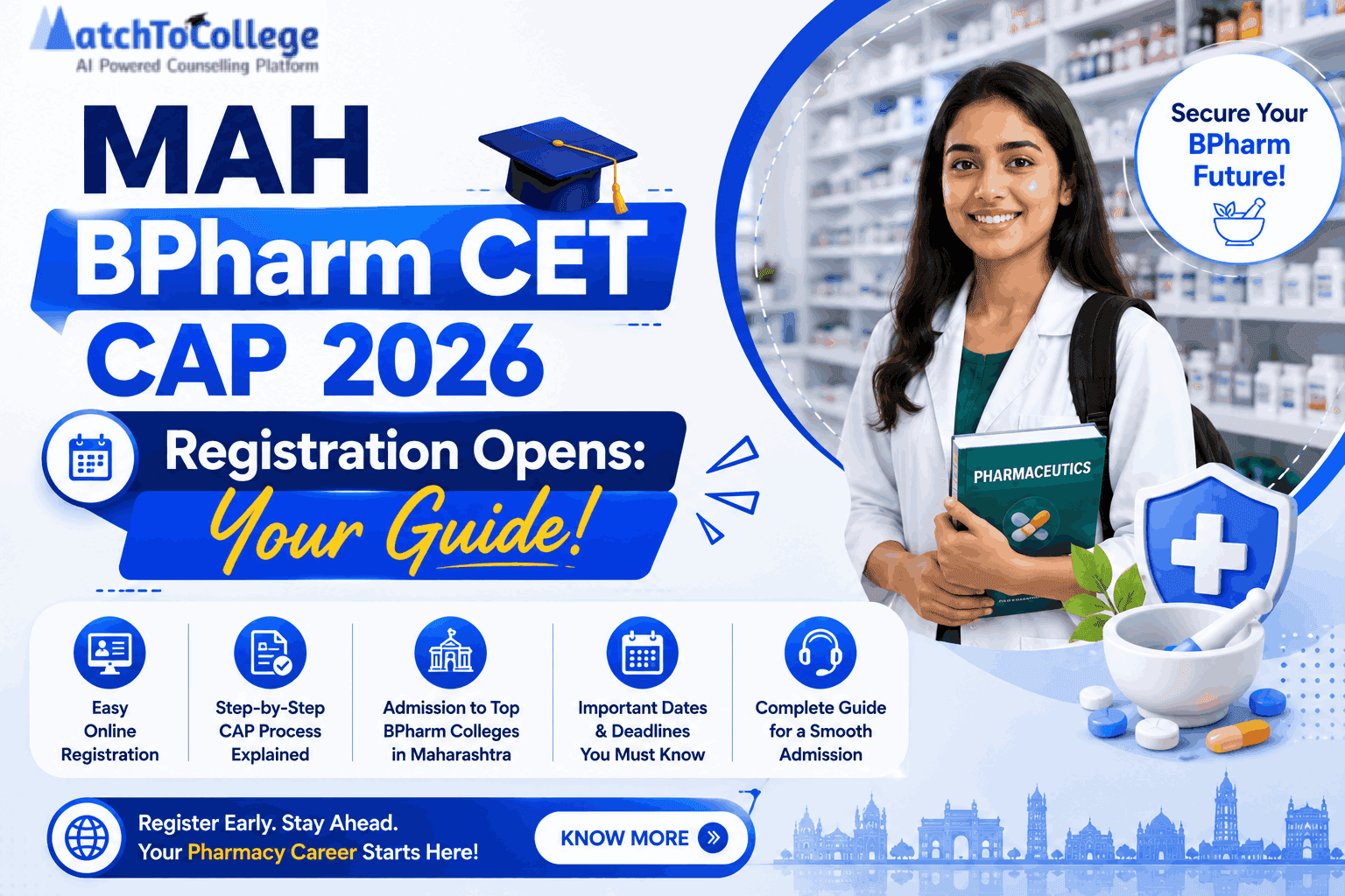 MAH BPharm CET CAP 2026 Registration Opens: Your Guide!