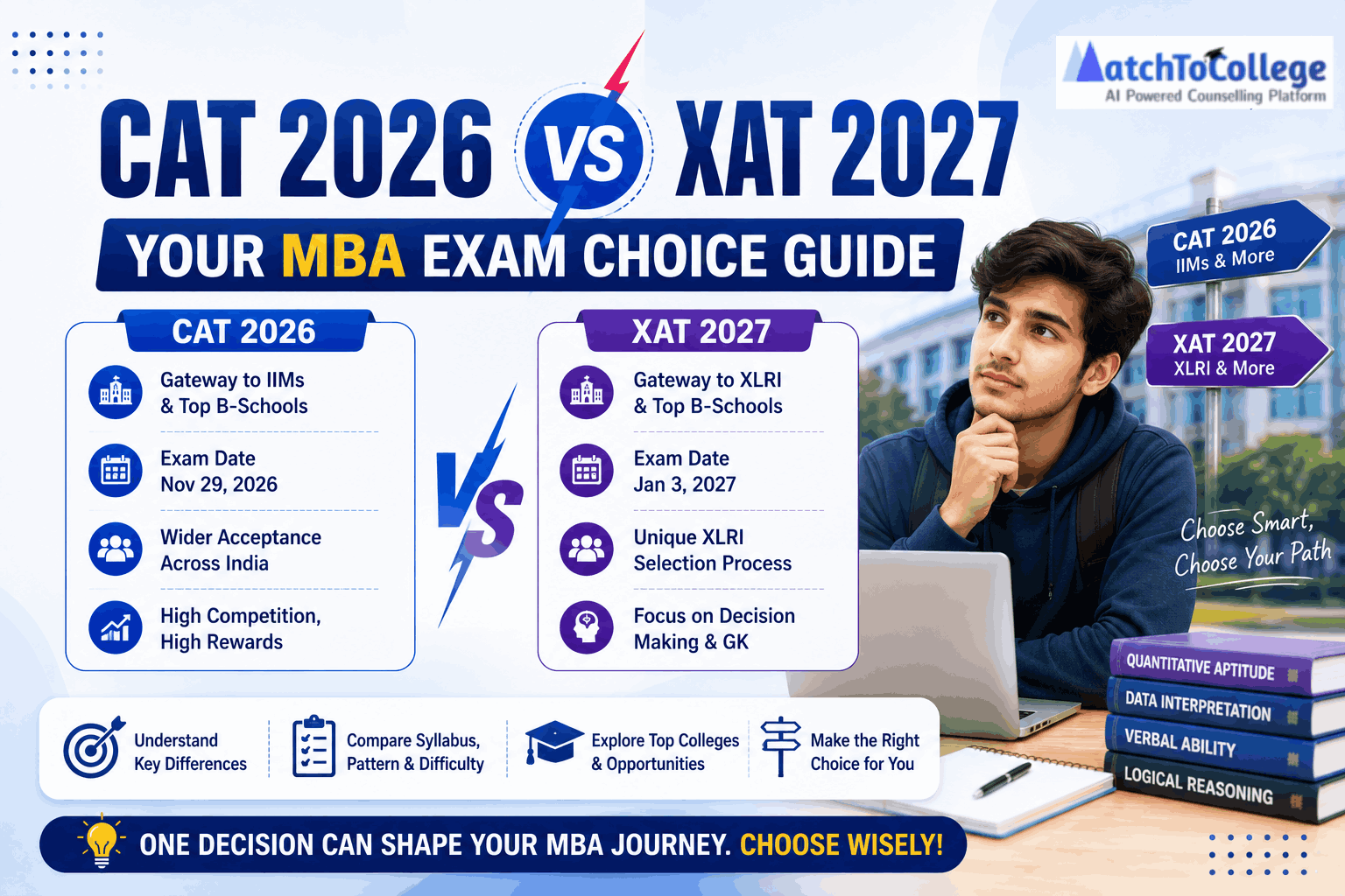 CAT 2026 vs XAT 2027: Your MBA Exam Choice Guide