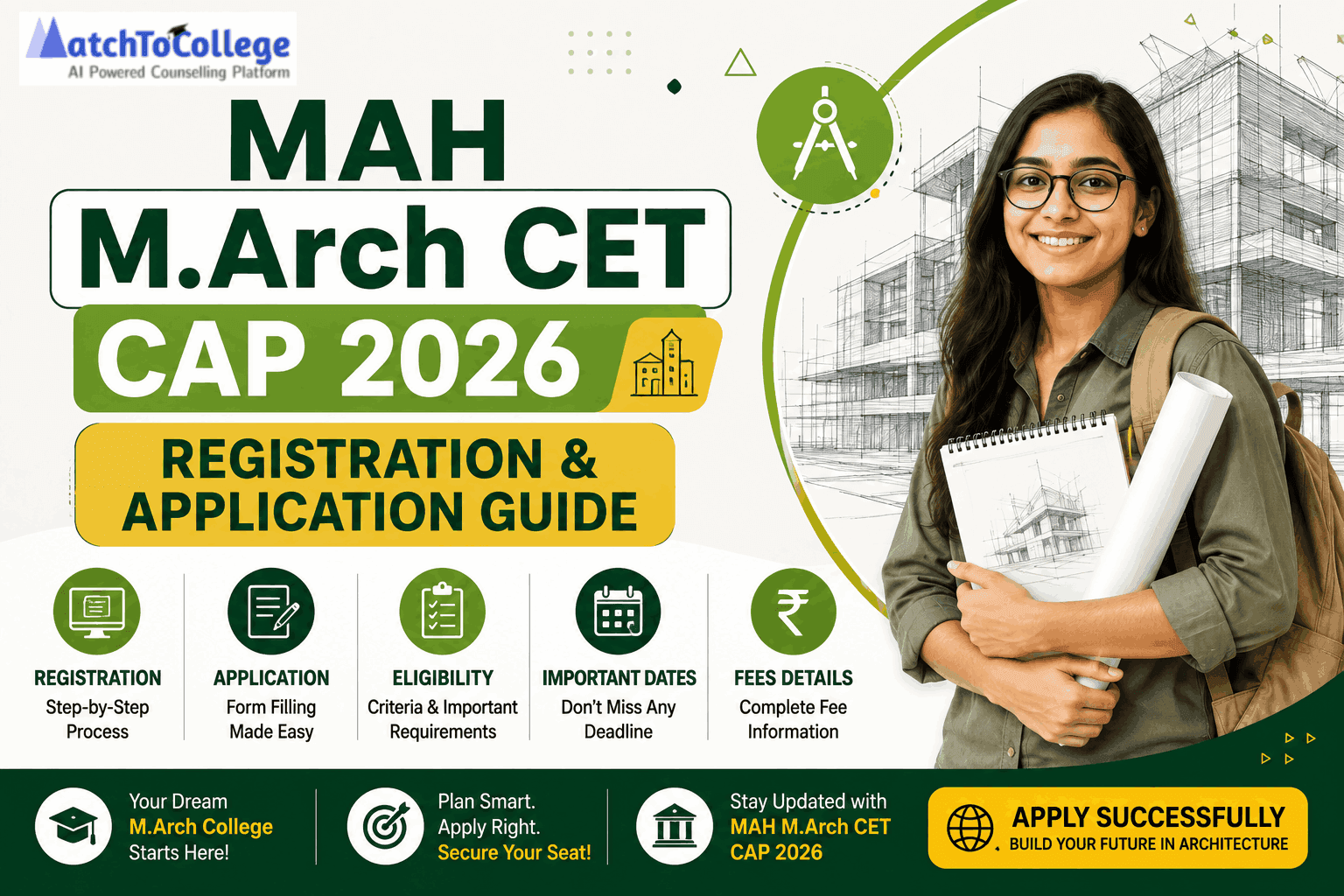 MAH M.Arch CET CAP 2026 Registration & Application Guide