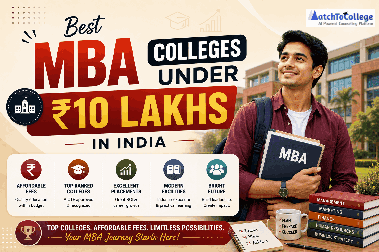 Best MBA Colleges Under ₹10 Lakhs in India 2026-27