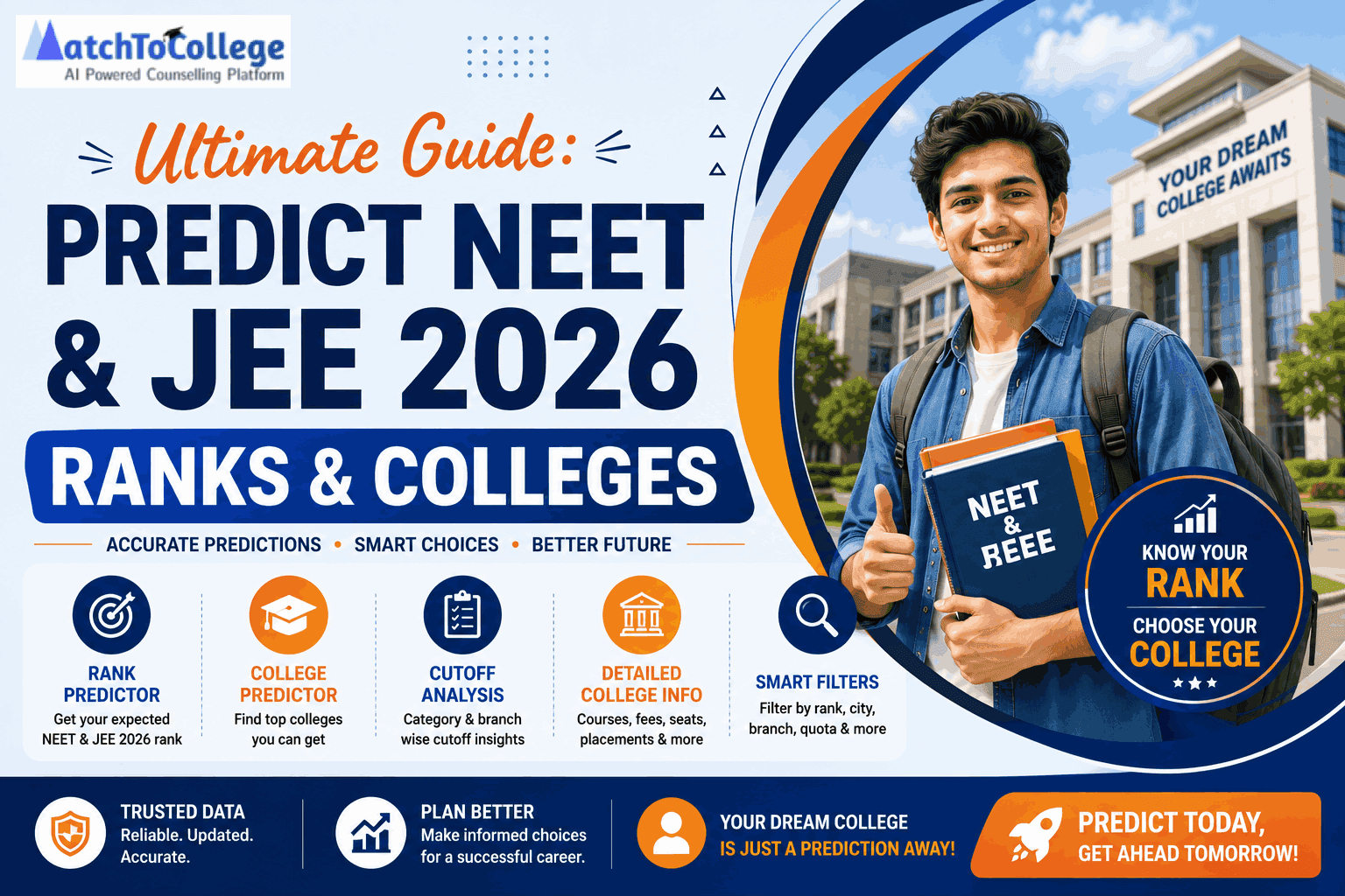 Ultimate Guide: Predict NEET & JEE 2026 Ranks & Colleges