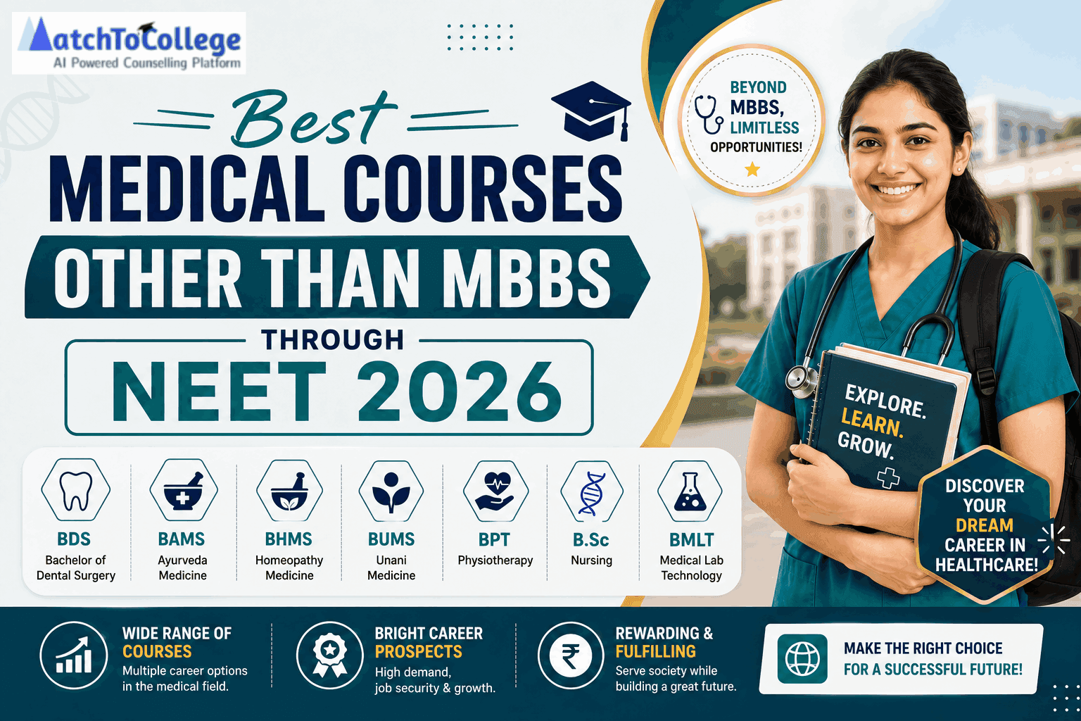 Best Medical Courses Other Than MBBS Through NEET 2026