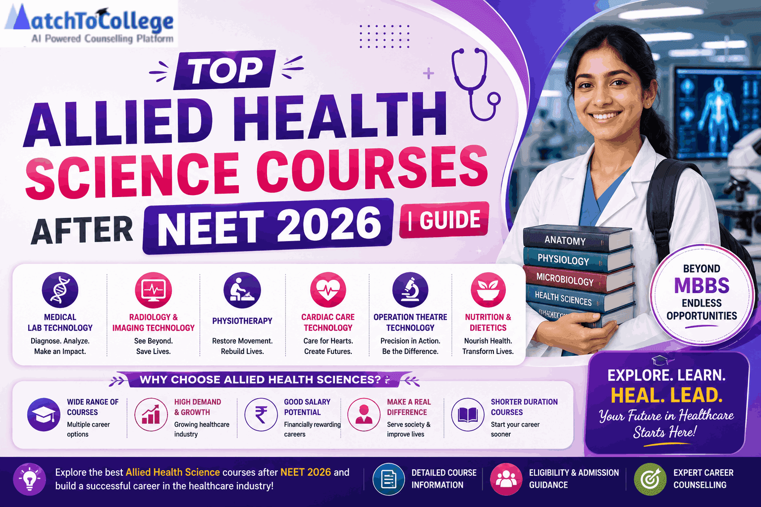 Top Allied Health Science Courses After NEET 2026 | Guide