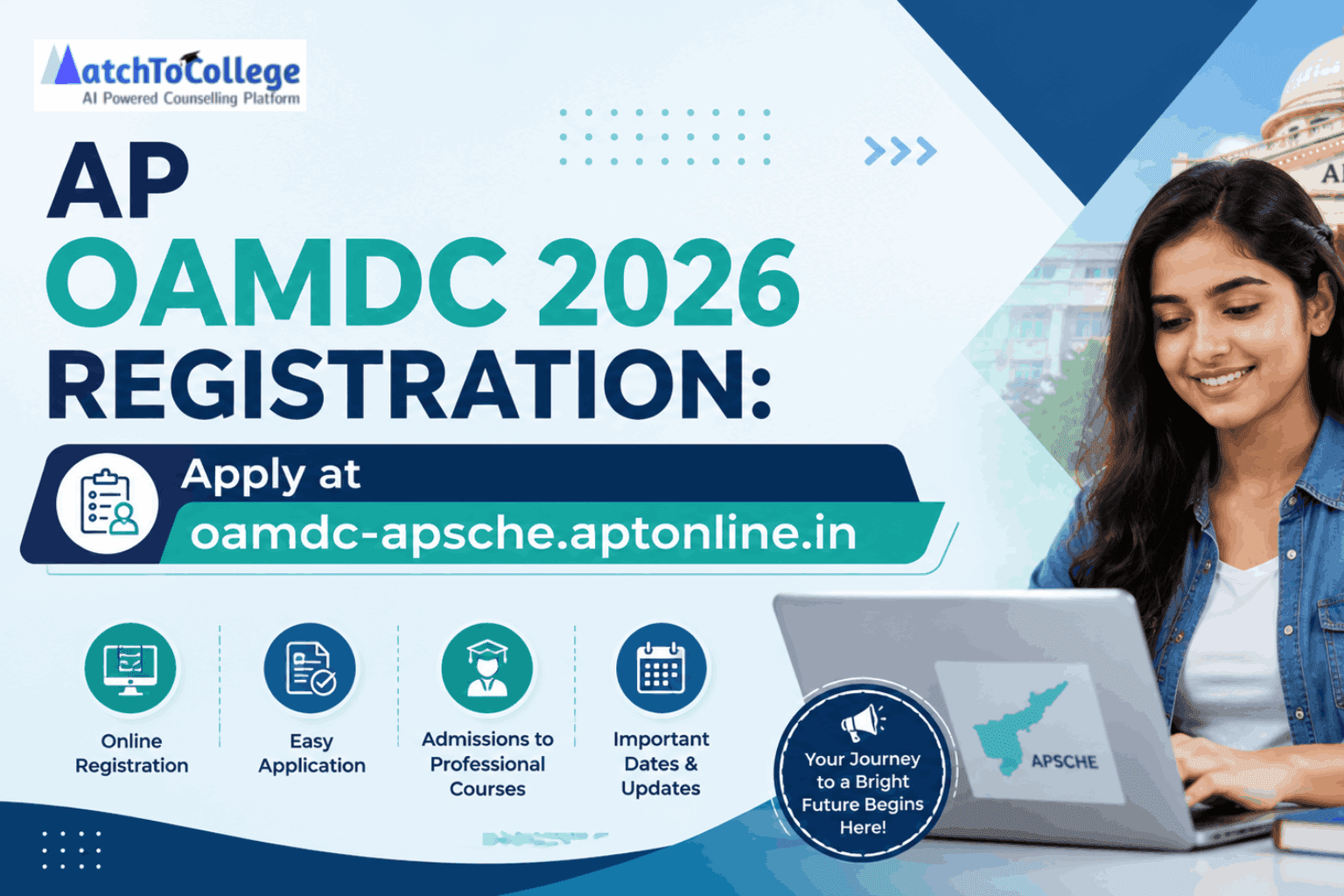 AP OAMDC 2026 Registration: Apply at oamdc-apsche.aptonline.in