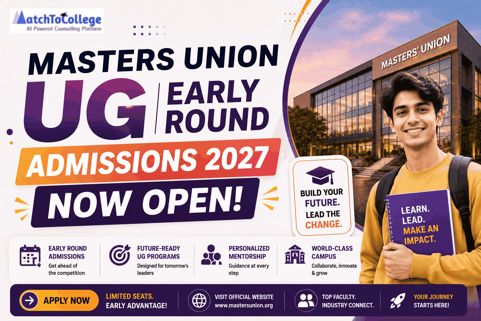 Masters Union UG Early Round Admissions 2027 Now Open