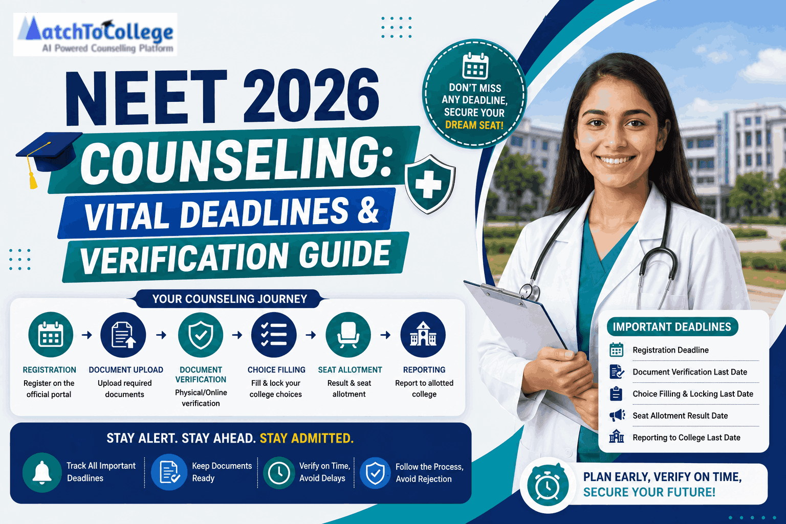 NEET 2026 Counseling: Vital Deadlines & Verification Guide