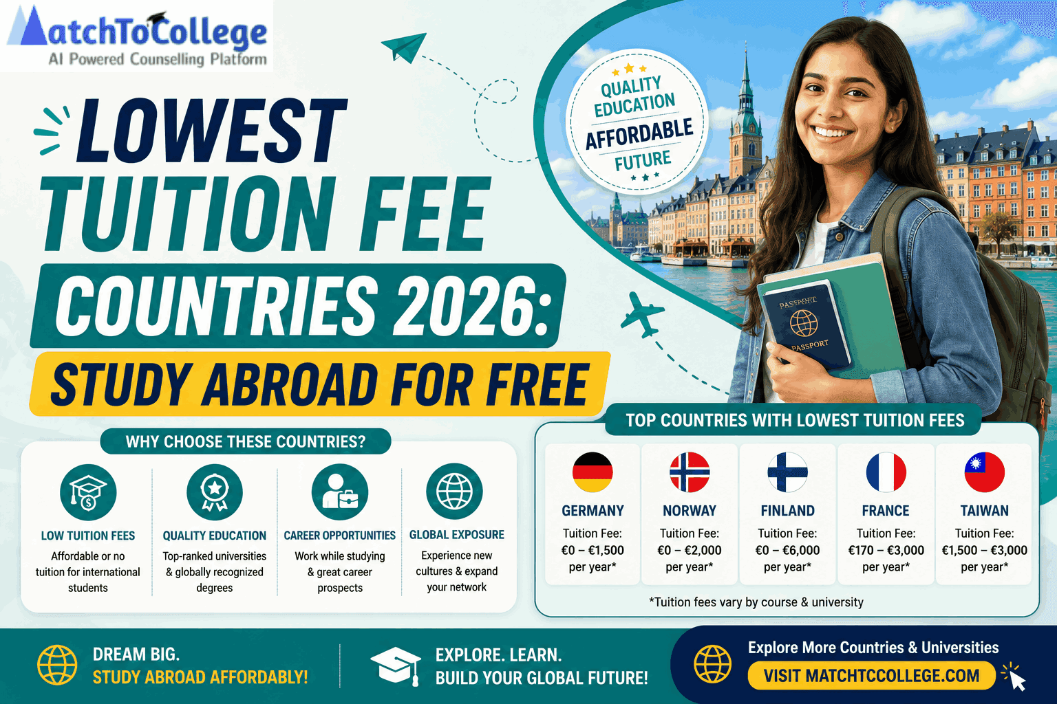 Lowest Tuition Fee Countries 2026: Study Abroad for Free